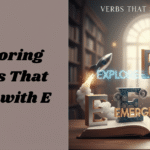 Exploring Verbs That Start with E: Types, Uses, and Examples