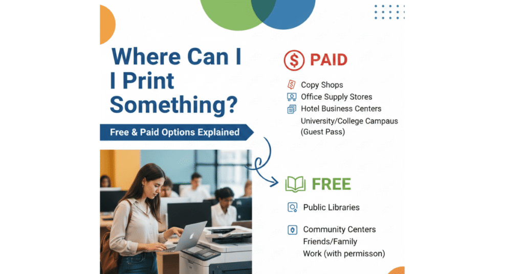 Where Can I Print Something? Free & Paid Options Explained