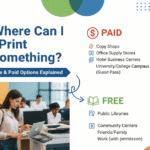 Where Can I Print Something? Free & Paid Options Explained