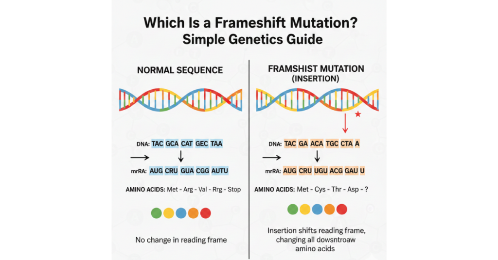 Which Is a Frameshift Mutation? Simple Genetics Guide