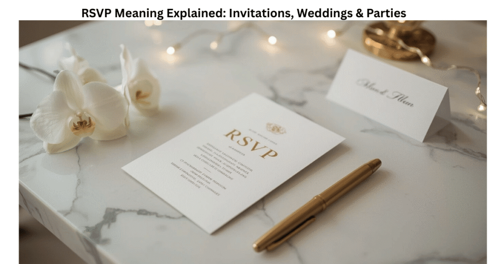 RSVP Meaning Explained: Invitations, Weddings & Parties