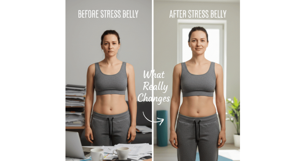 Before and After Stress Belly: What Really Changes